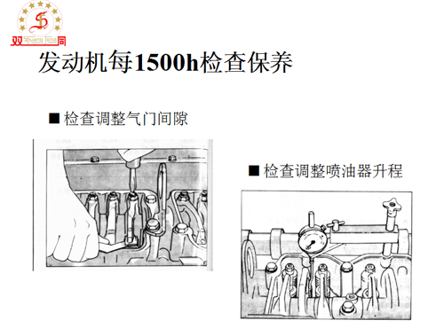 發(fā)動機(jī)每1500h檢查保養(yǎng)